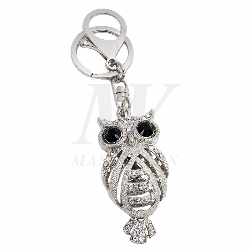 Kovová klíčenka OWL s Crystals_KC17-014